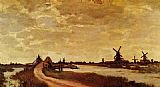 Windmills at Haaldersbroek Zaandam by Claude Monet
